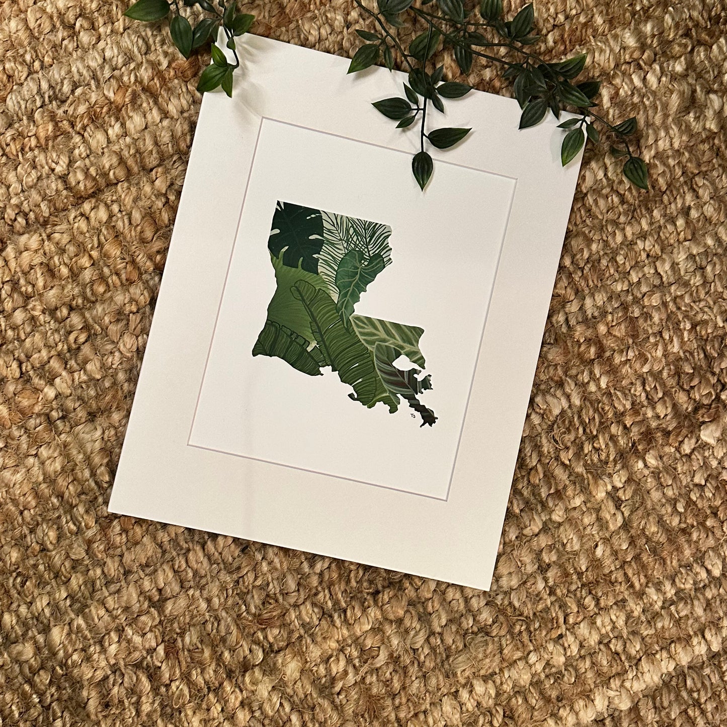 geaux green · print