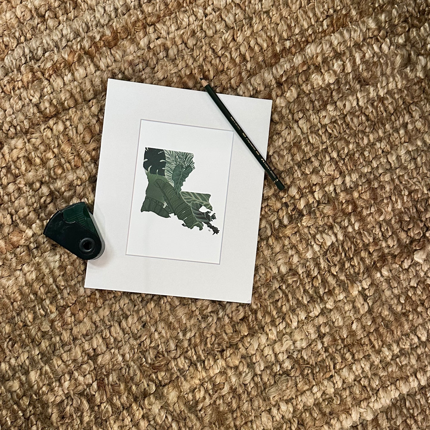 geaux green · print
