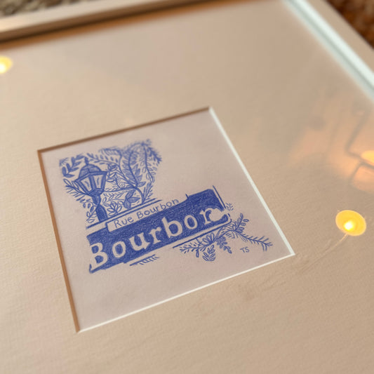 cajun chinoiserie: bourbon [original sketch]