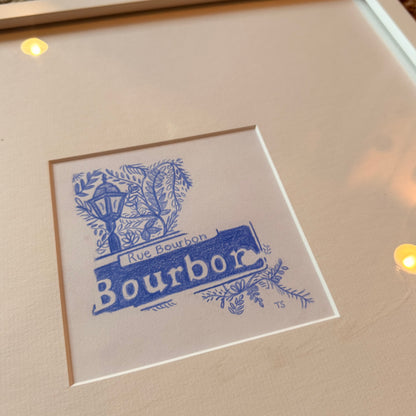 cajun chinoiserie: bourbon [original sketch]