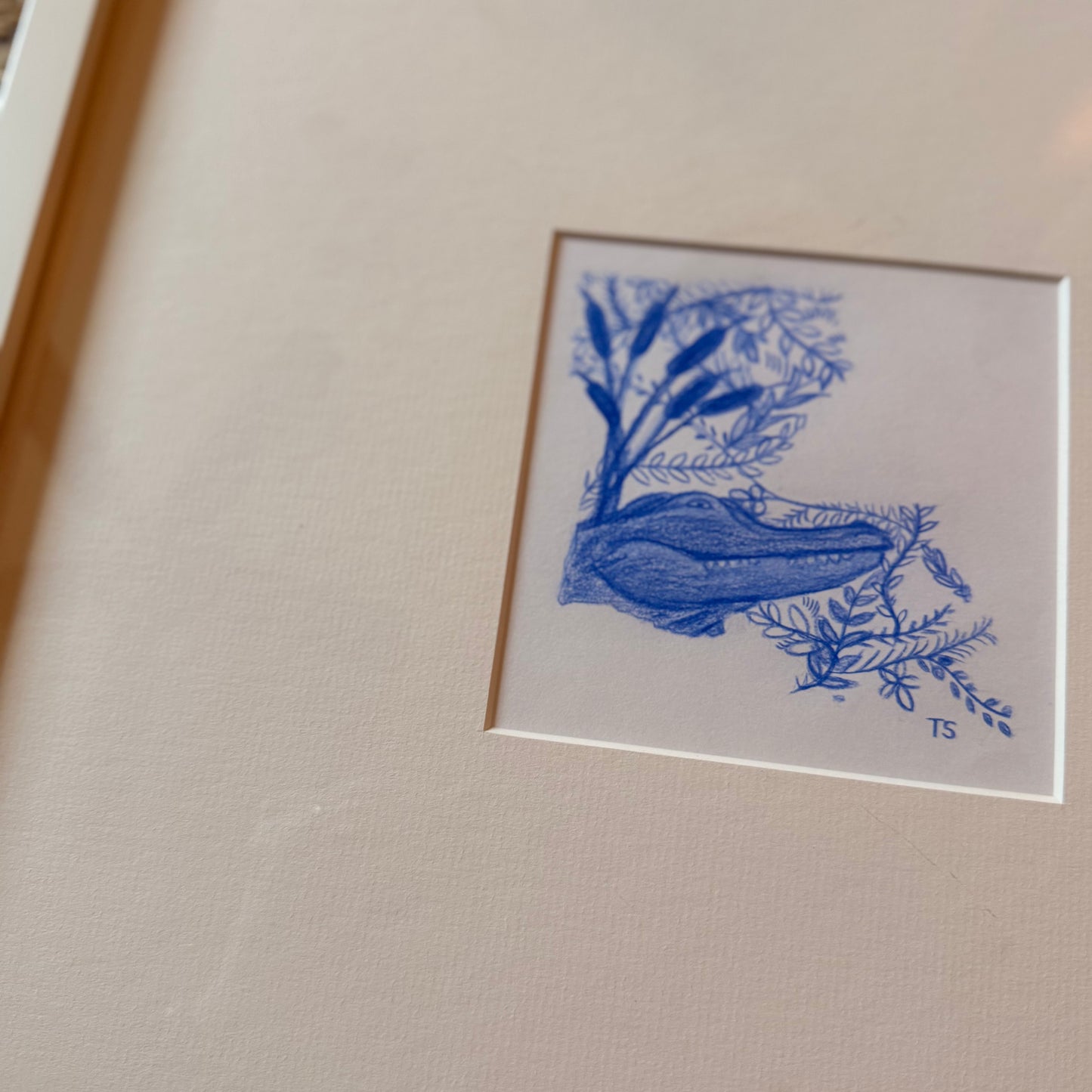 cajun chinoiserie: gator [original sketch]