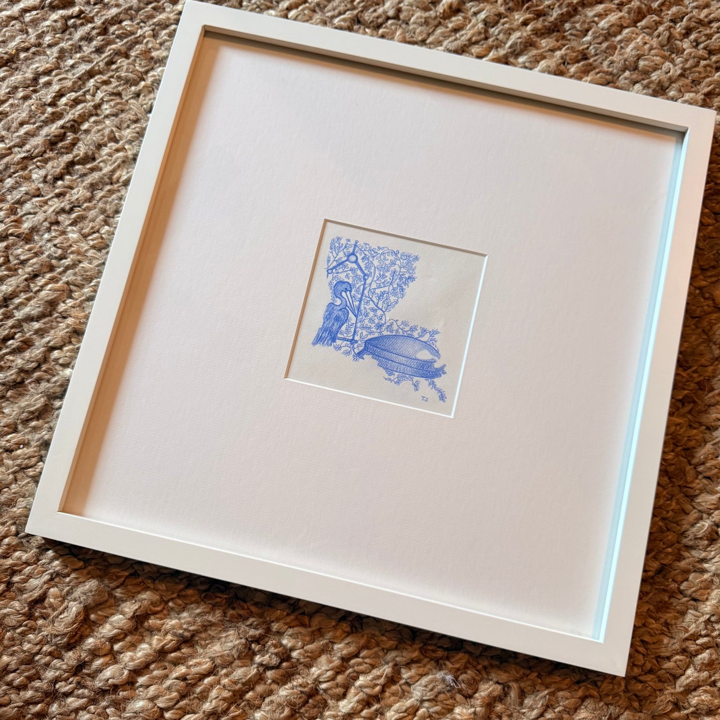 cajun chinoiserie: pelican [original sketch]