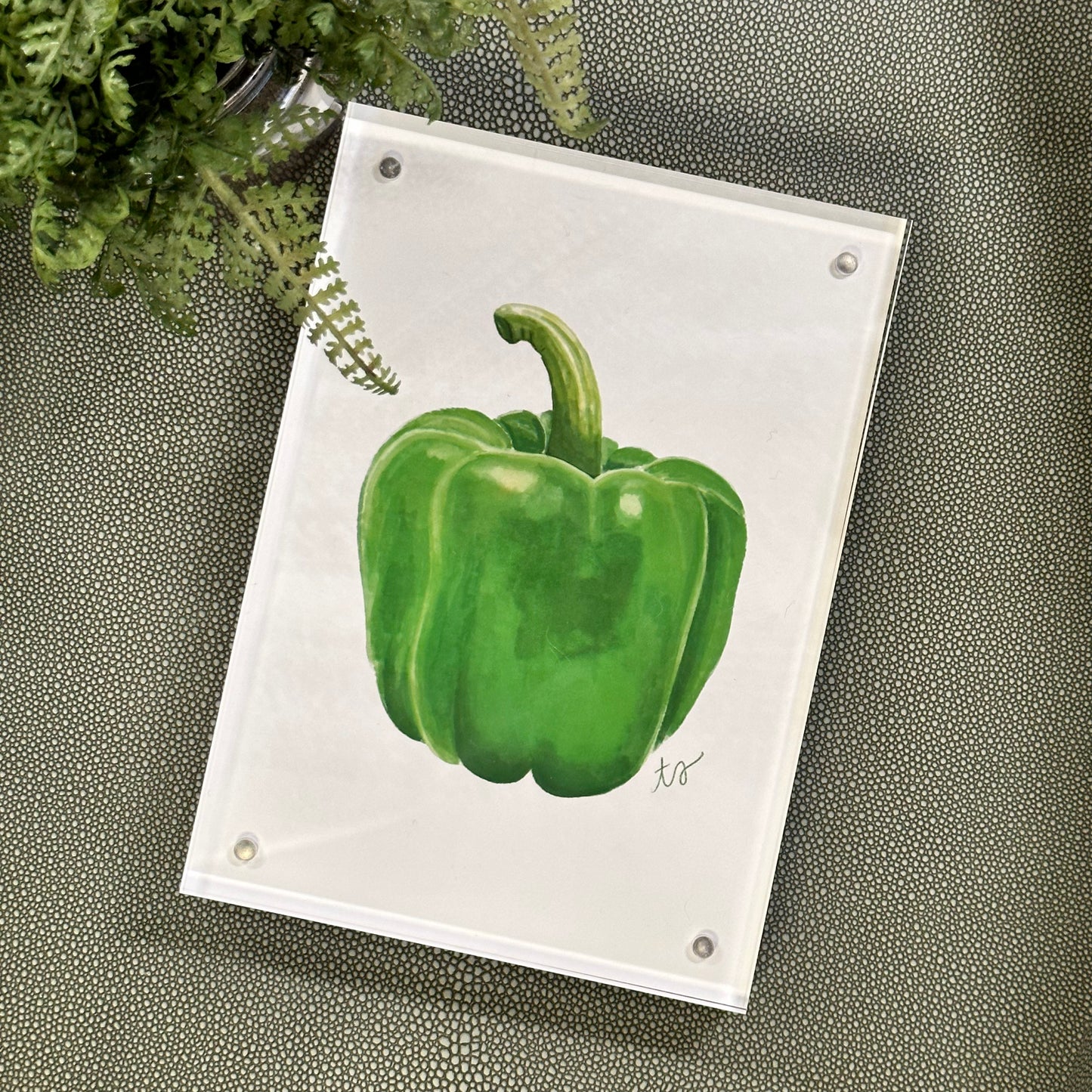 cajun trinity pepper  · framed print